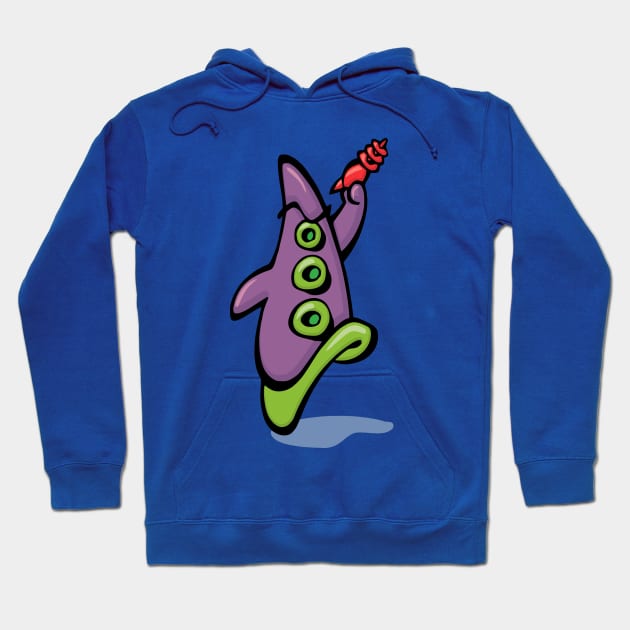 purple tentacle Hoodie by goatboyjr